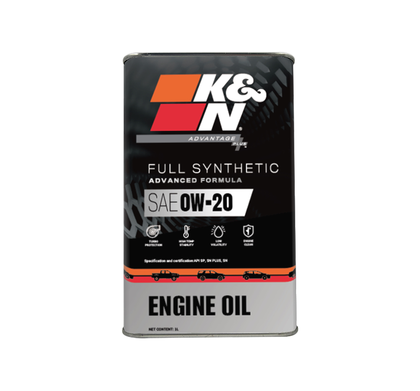 【K&N中国】全合成SP  0W20 1L API SP , ACEA C5/C6,满足国6（欧VI）及以下排放，带颗粒捕捉器的汽油发动机以及小型柴油发动机的乘用车,MB 229.71；BMW LL-17 FE+； VOLVO VCC RBS0-2AE.